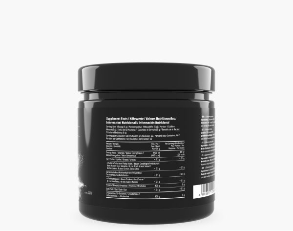 100% Pure Glutamine can back