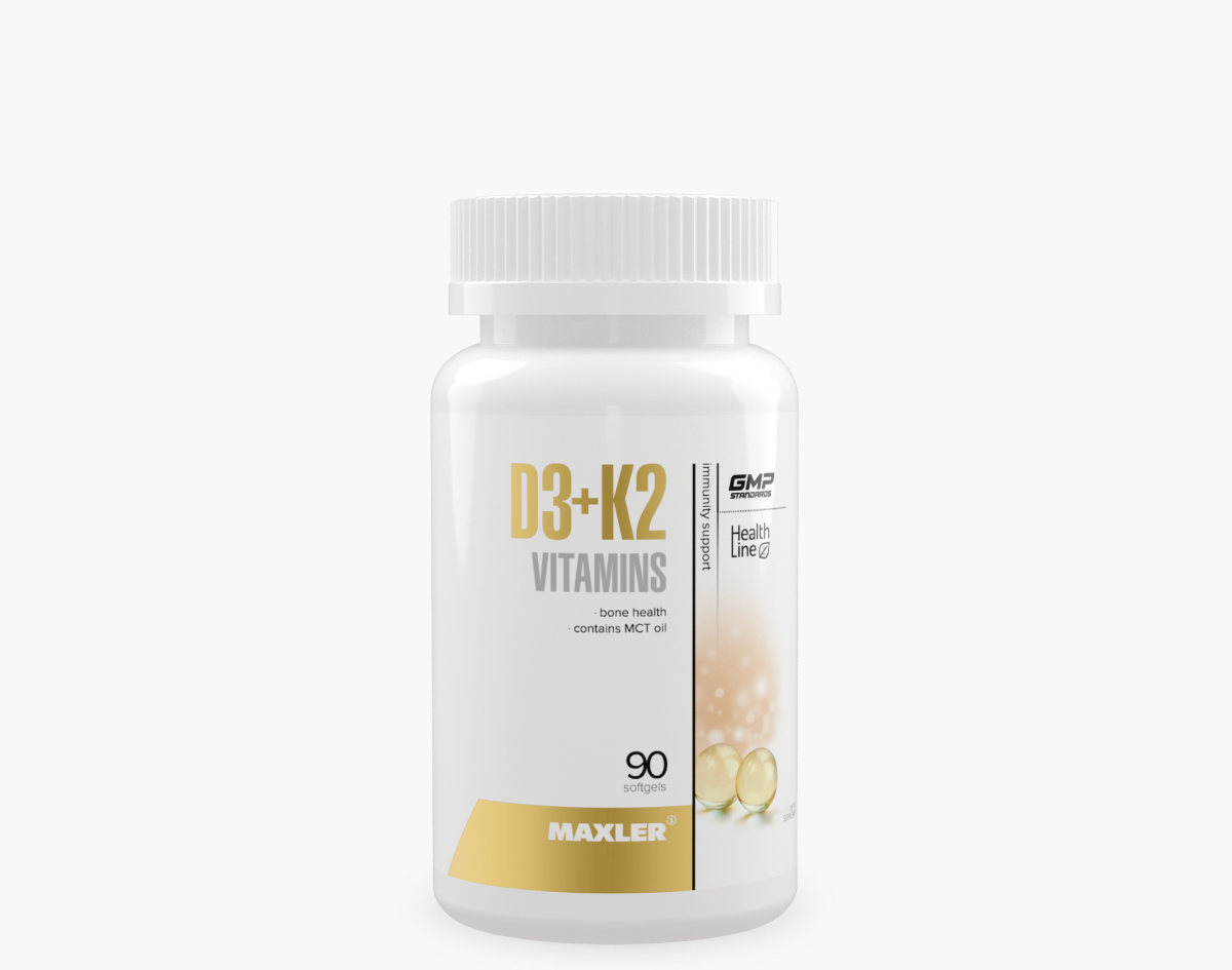 D3+K2 Vitamins 90 soft gels can
