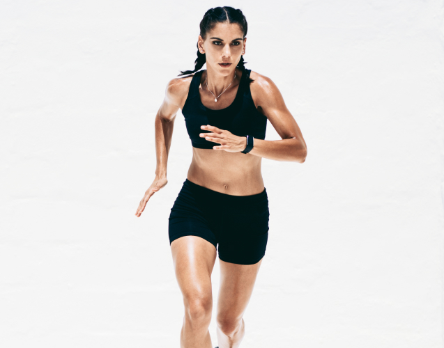 A running woman