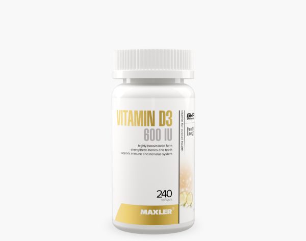 Vitamin D3 600IU bottle